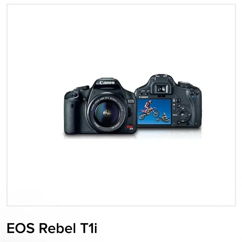 Canon EOS Rebel T1i Black Digital Camera Sleek Design